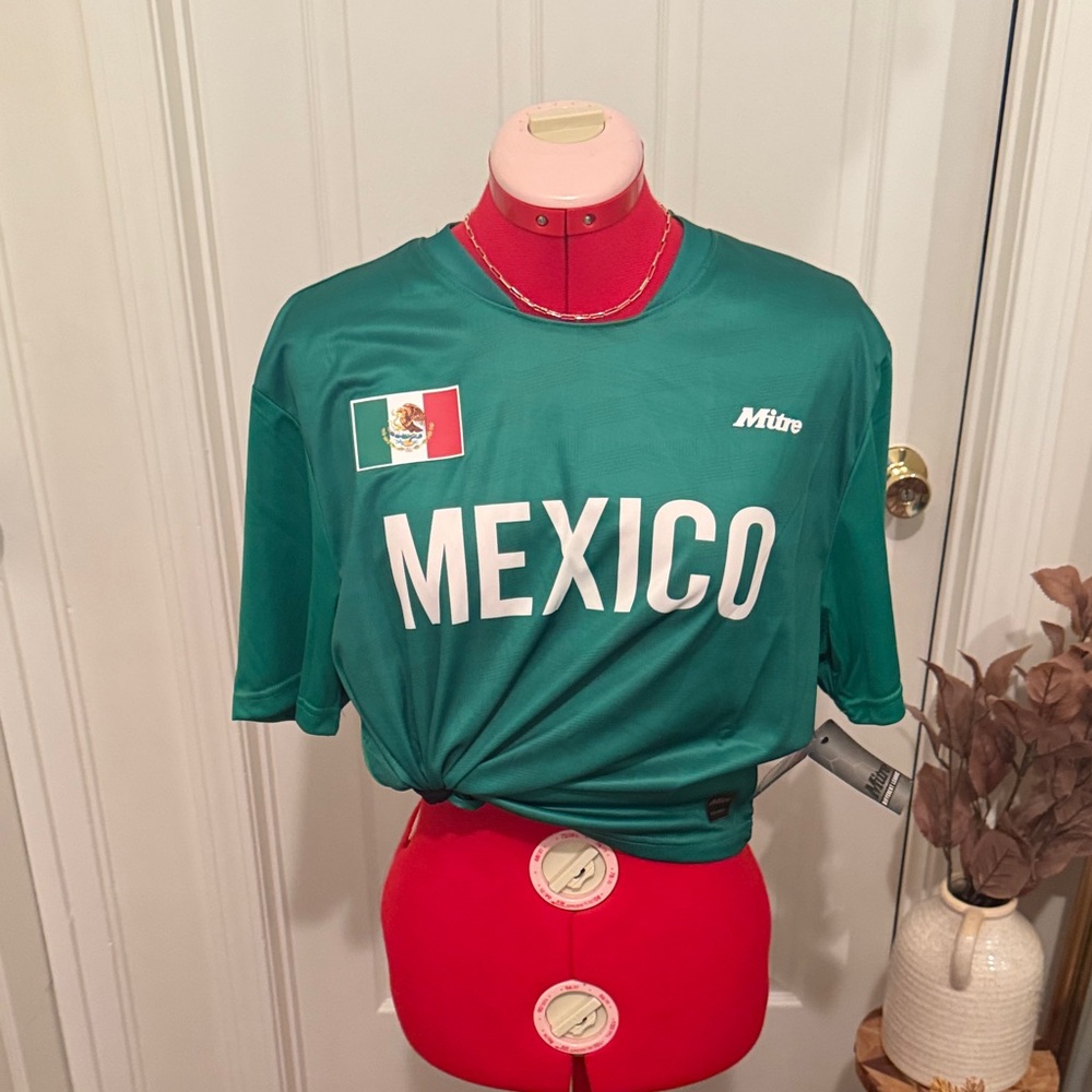Mitre Mexico Men's Green Soccer Jersey